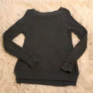 American Eagle charcoal grey cozy knit sweater